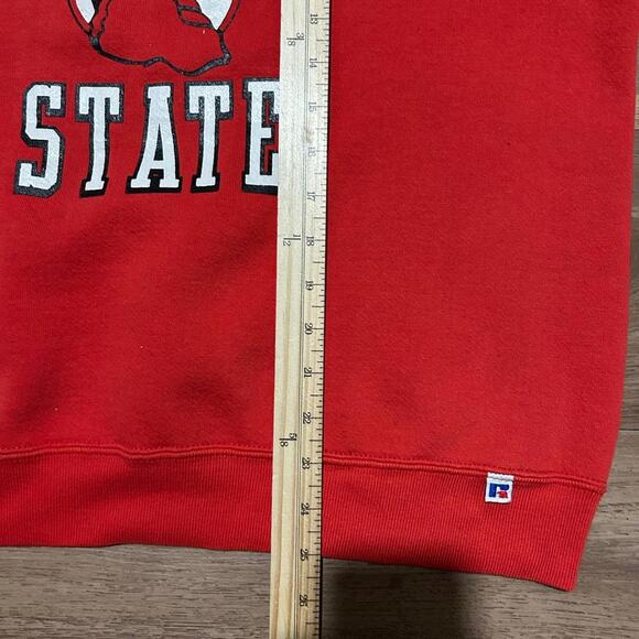 Vintage Illinois State Redbirds Cut-Off Sweatshirt Russell Athletic USA L - Picture 3 of 6